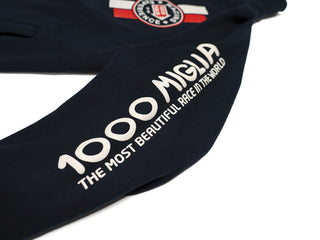 Felpa con Zip Mille Miglia - Blu Navy