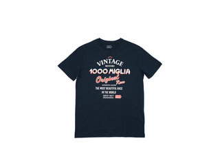 T-shirt Mille Miglia - Stile Vintage Blu